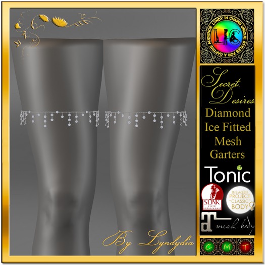 Secret Desires Diamond Ice Garters