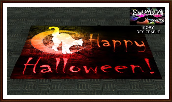 Halloween -  Cat  Rug 1