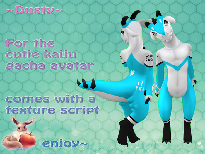 !N~N~P! Cutie Kaiju - Dusty LT Blue *Hud Box*