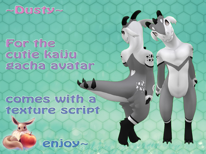 !N~N~P! Cutie Kaiju - Dusty Grey *Hud Box*
