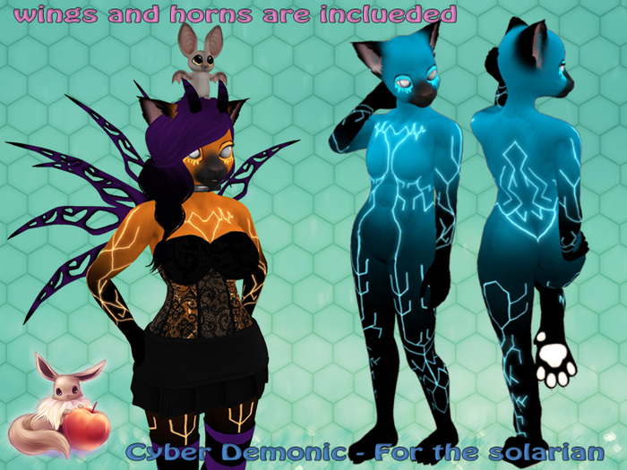 !N~N~P! Solarian Mod - Cyber Demon LT Blue *Hud Box*