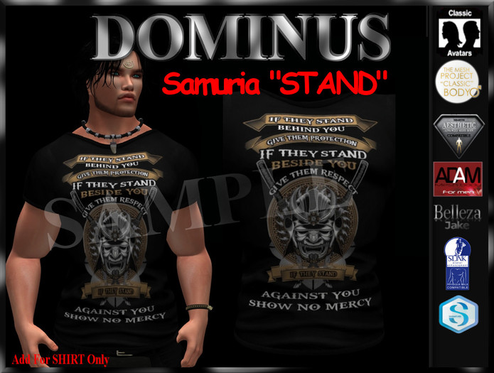 ~DOMINUS~(Samuria) Stand TSHIRT (BOXED)