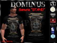 ~DOMINUS~(Samuria) Stand TSHIRT (BOXED)