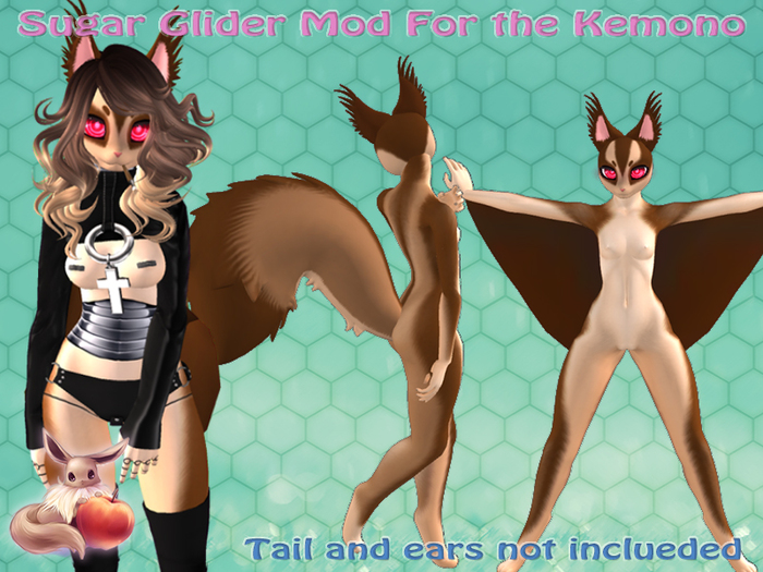 !N~N~P! Kemono Mod - Sugar Glider Natural *Hud Box*