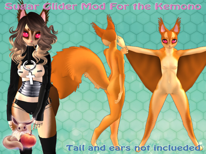 !N~N~P! Kemono Mod - Sugar Glider Orange *Hud Box*
