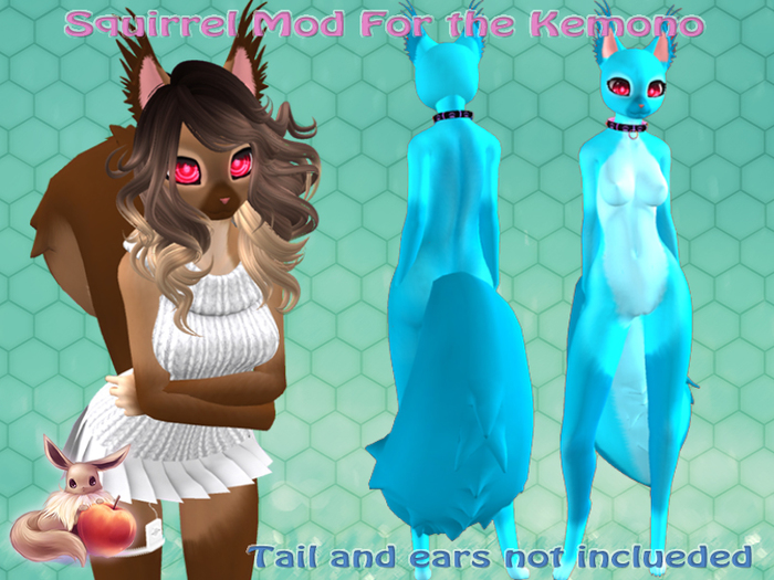  !N~N~P! Kemono Mod - Squirrel LT Blue *Hud Box* 