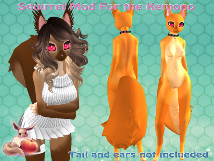 !N~N~P! Kemono Mod - Squirrel Orange *Hud Box*