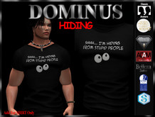 ~DOMINUS~HIDING  TSHIRT (BOXED)