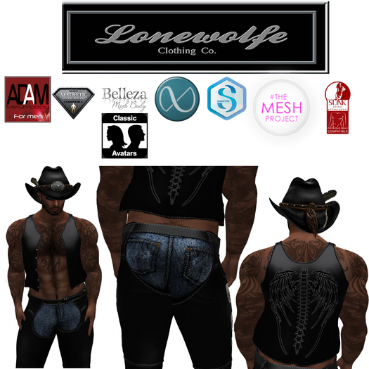 LWC Skull Chaps Outfit Bagged