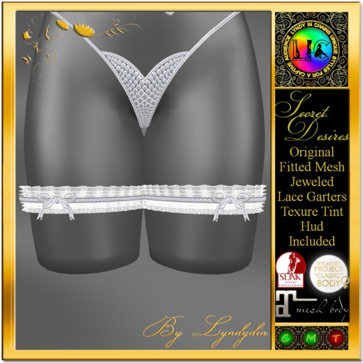 Secret Desires Diamond Lace Garters