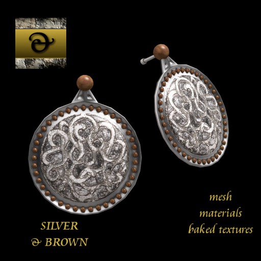 Filigree Earrings Brown