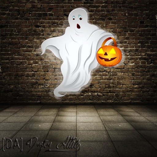 [DA] HALLOWEEN GHOST WITH PUMPKIN