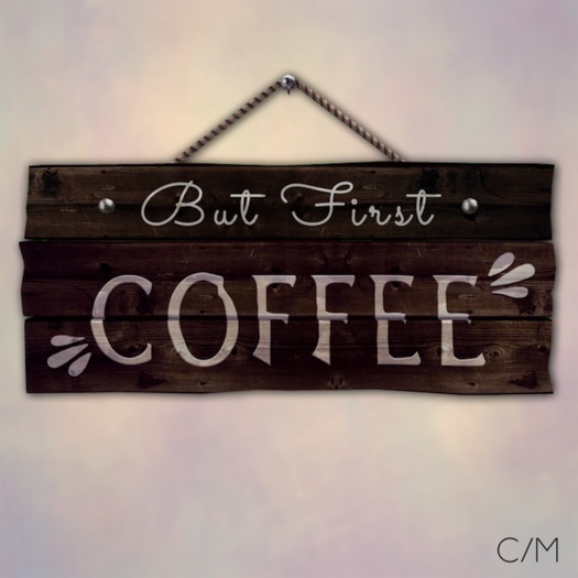{MYNX} Wood Sign - Coffee