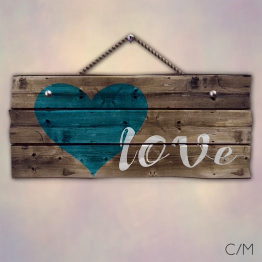 {MYNX} Wood Sign - Love