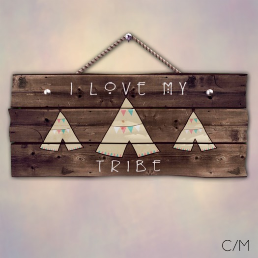 {MYNX} Wood Sign - Tribe