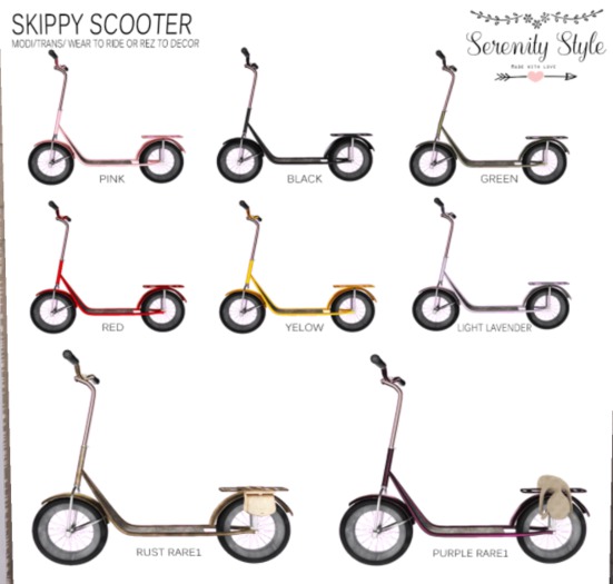 Serenity Style- Skippy Scooter LIGHT LAVENDER
