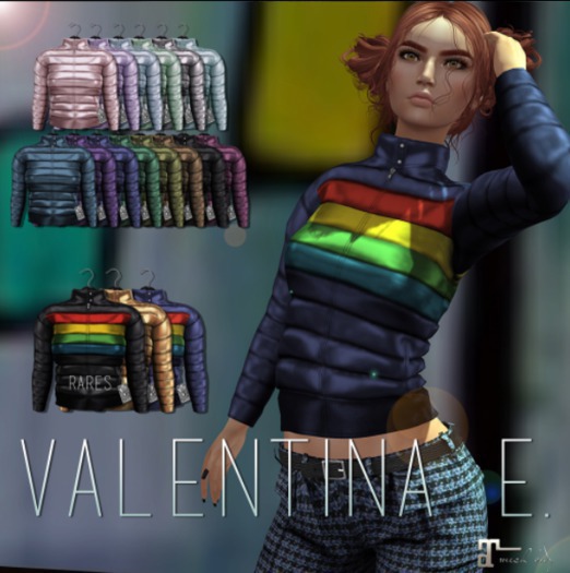 :V.e. Vale Puffer Jacket Teal COMMON