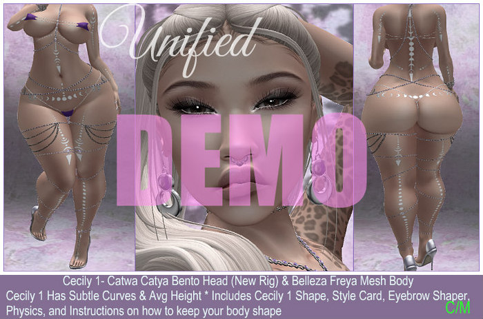 :.Unified:. DEMO CECILY 1 Shape (Catya New Rig & Freya)