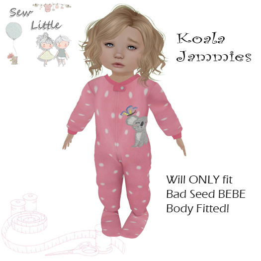 Second Life Marketplace S Koala Jammies Bebe (Fitted Mesh)