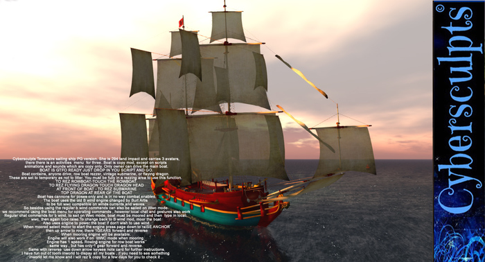 Cybersculpts Temeraire sailing ship  PG version boxed