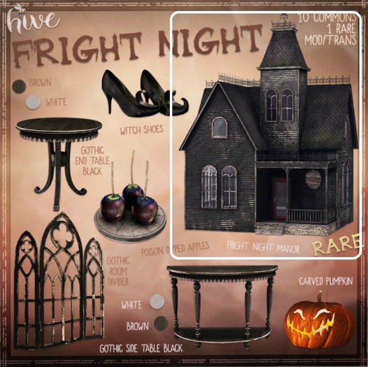 hive // fright night manor RARE