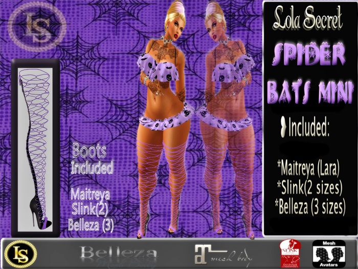 .~LS~SPIDER & BATS MINI / BOOTS