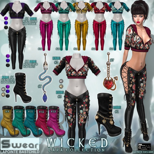 21. L&B Swear WICKED Peakaboo Pants - Gold BOX