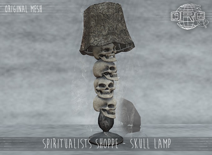 -DRD- Spiritualists Shoppe - Skull Lamp