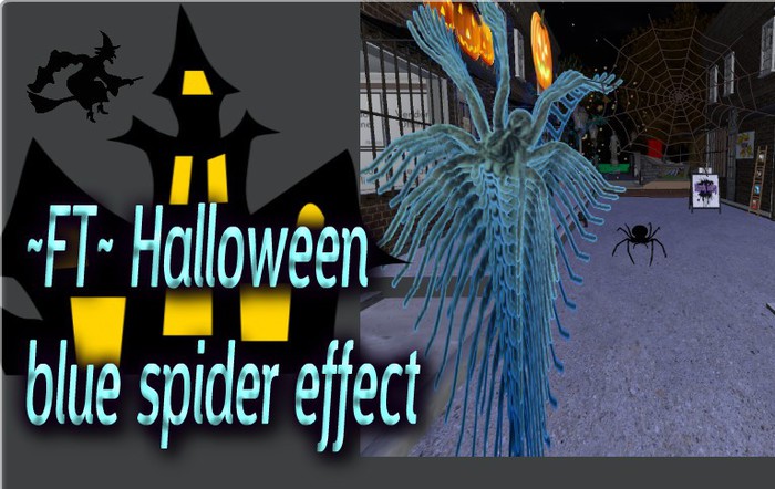~FT~ blue spider effect (wear to unpack)