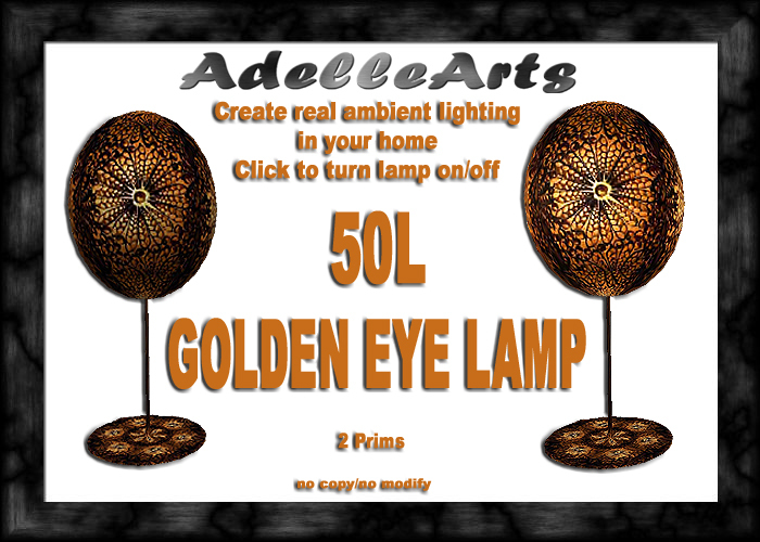 AdelleArts Golden Eye Lamp