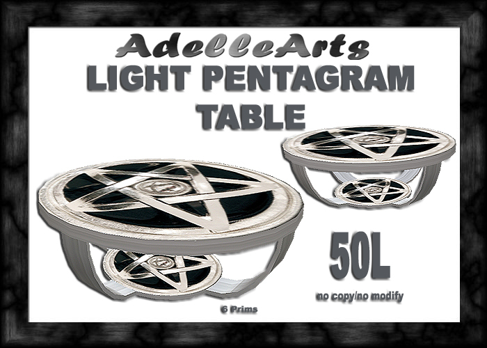 AdelleArts Light Pentagram Table