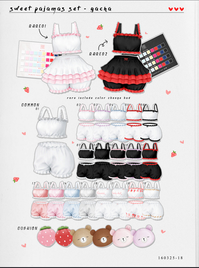 something. Sweet Pajamas Set S - 08