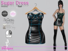 Sugar Dress Gothic Teal