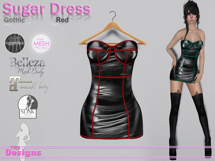 Sugar Dress Gothic Red