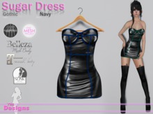 Sugar Dress Gothic Navy