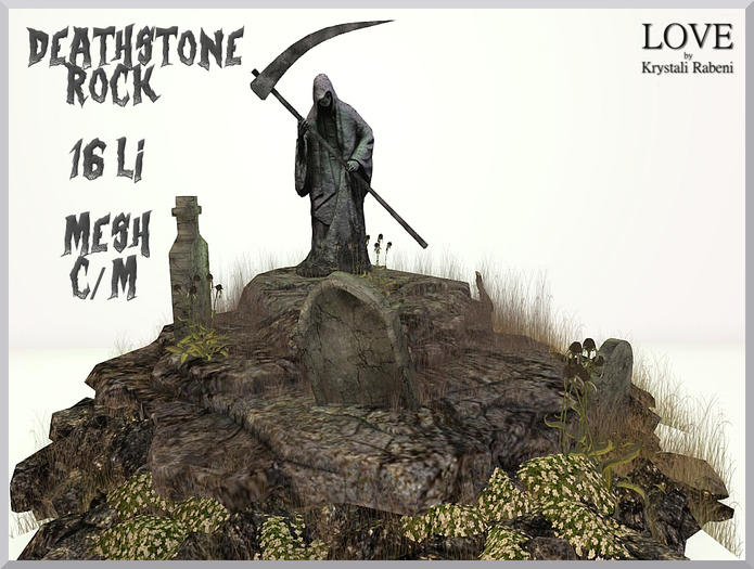 LOVE - DEATHSTONE ROCK - GARDEN DECOR