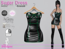 Sugar Dress Gothic Emerald