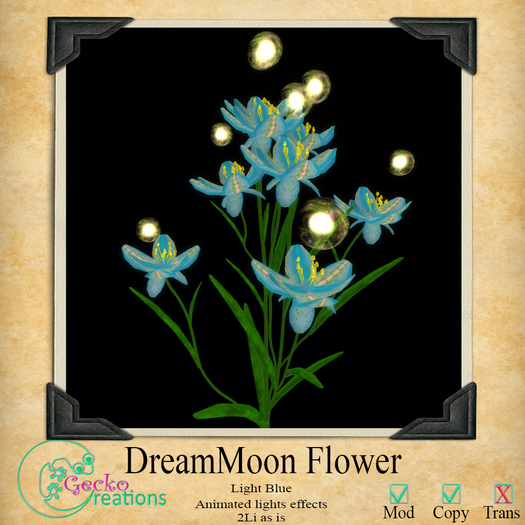 GC-DreamMoon Flower Light Blue