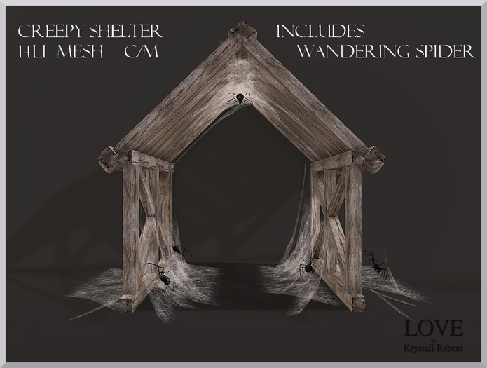 LOVE - CREEPY SHELTER WITH WANDER SPIDER - ADD ME