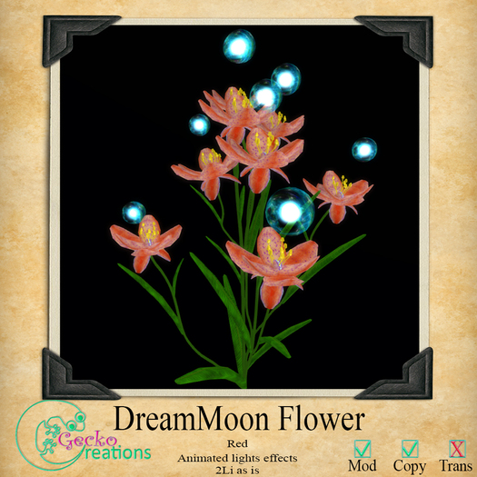 GC-DreamMoon Flower Red