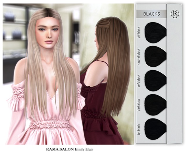 RAMA.SALON - Emily Hair 'BLACKS'