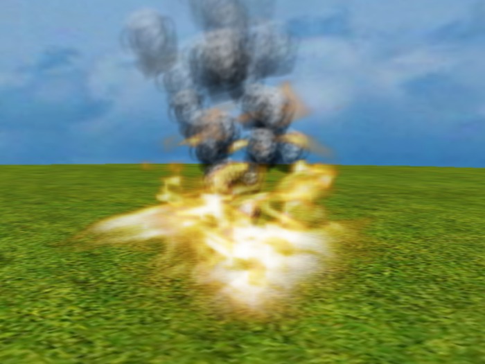 Bonfire Flame w/Smoke