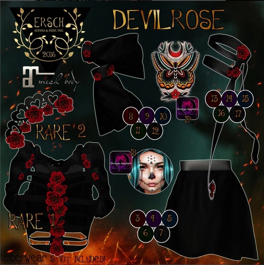 ERSCH - Devil Rose Gacha RARE 02 Comb