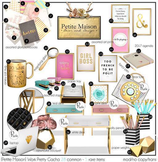 {Petite Maison} Work Pretty Notebook: White Abstract