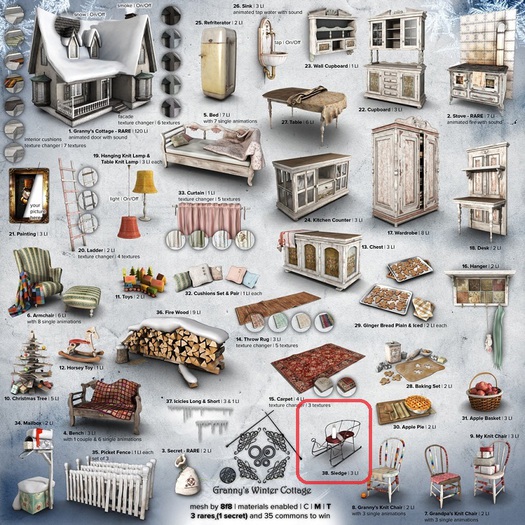 38_8f8 - Granny's Winter Cottage - Sledge