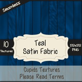 *Cupids Textures * 10 TEAL SATIN FABRIC