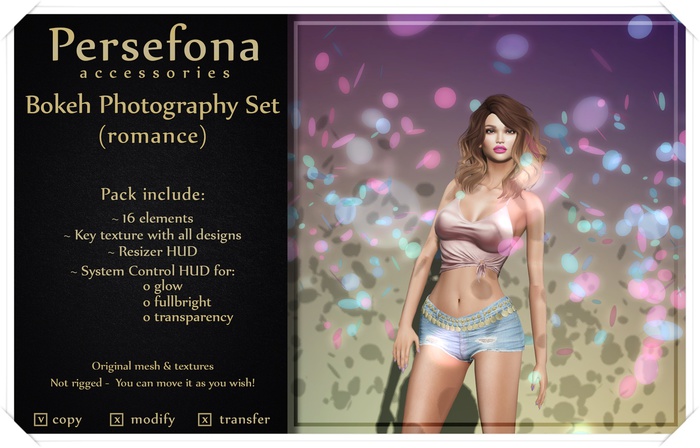 Persefona Bokeh Photography Set (romance)