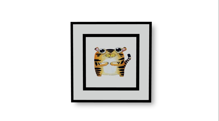 Tiger Art Framed