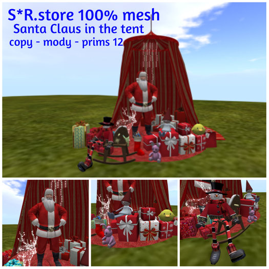 S*R.store 100% mesh Santa Claus in the tent