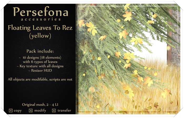 Persefona Floating Leaves (yellow)
